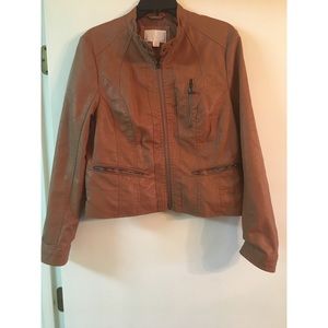 Faux Leather Jacket